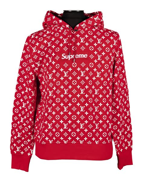 louis vuitton x supreme hoodie pink|authentic Louis Vuitton supreme hoodie.